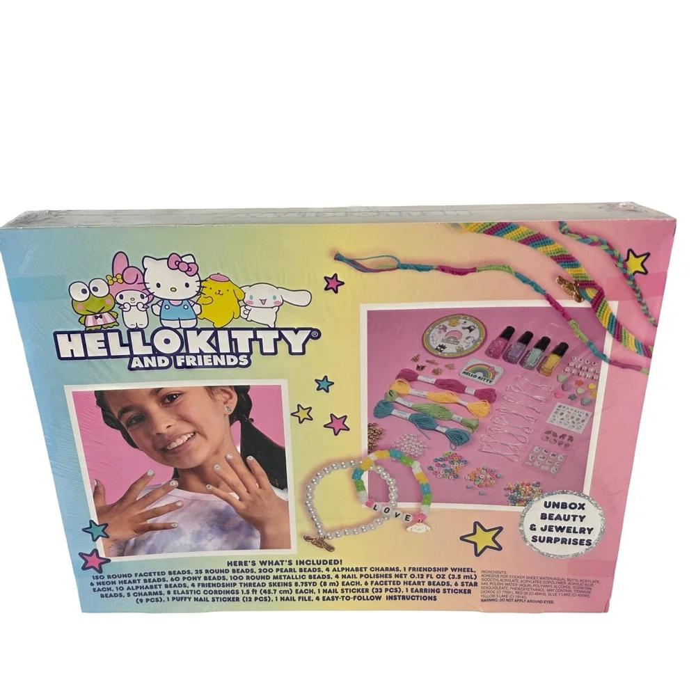 Hello Kitty & Friends 24 Day Advent Calendar Jewelry Making Nail Polish Set NEW